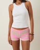 Image de Eunia Micro Shorts in Candy Stripe Pink