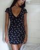 Image de Evilia Mini Robe en Maille Ditsy Ribbon Dusty Pink Flock