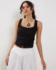 Image de Fawn Top in Poplin Black