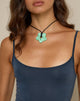 Image de Collier de fleurs en résine verte