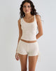 Image of Fukama Sleeveless Top in Stretch Broderie Cream