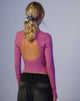 Image de Gelbon Open Back Long Sleeve Top in Cashmere Pink