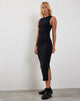 Image de la robe midi Gelena en noir