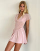 Image de la mini robe Geni en maille Baby Pink