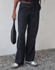 Image de marque de MOTEL X JACQUIE Graba Straight Leg Trouser in Sketchy Stripe Black