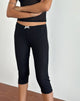Image de Asih Capri Trousers in Black Heart Lace