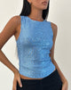 Image de Hala Top in Drape Mini Sequin Light Blue