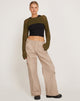 Image de Hanita Bolero Top in Olive Green