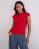 Image de Hanuva Top en tricot rouge