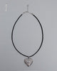 Image de marque du collier à pendentifs en forme de cœur en corde de Harley par Gemini Jewels