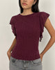 Image de Harsya Top in Flock Mini Leopard Plum