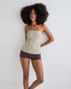 Image de Hisana Bandeau Top in Stripe Yellow