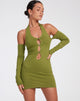 Image de la mini robe Hojay en kaki