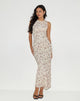 Image de Hoover Maxi Dress in Line Flower Cream