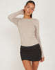 Image de Huda Long Sleeve Top in Coconut Milk