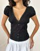 Image de Ilias Corset Top in Poplin Black