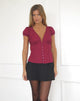 Image de Ilias Corset Top in Poplin Burgundy