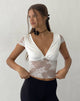 Image de Prili Plunge Top in Lace Ivory