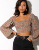Image de Irene Crop Top in Country Check