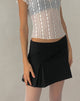 Image de la mini-jupe Istaka en noir Tailoring