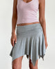 Image de la mini-jupe Jamelia en jersey doux gris chiné