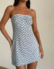 Image de Javaya Mini robe bandeau à rayures florales