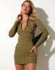 image de Mini robe Javiera en vert chevron