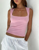 Image de Jinsu Crop Top en Lycra Flamingo Pink