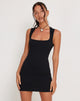 Image de Jinsuen Mini robe bodycon en noir