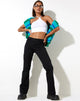 image de Jopan Flare Trouser in Twill Black
