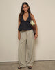 Image de Juria Trouser in Neutral Khaki Stripe