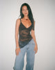 Image de Kacha Cami Top in Jet Black Lace