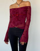 Image de Kareena Top in Botanical Flower Maroon