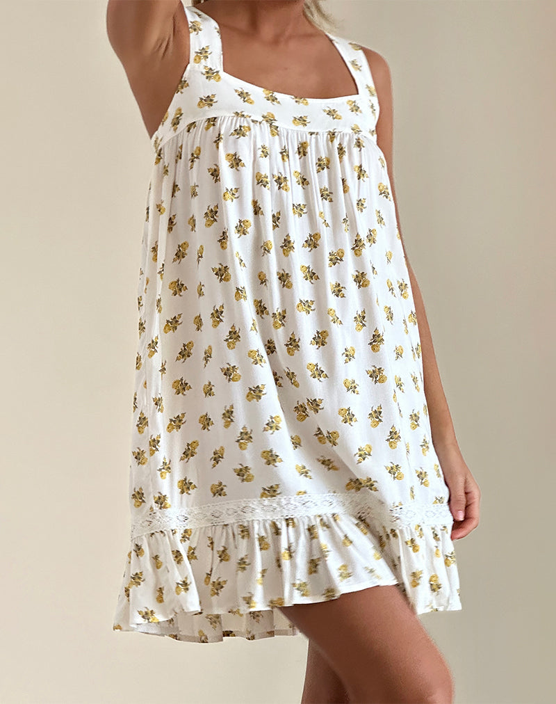 Robe Karina en Funshine Floral Off White
