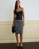 Image de Kavivi Midi Skirt in Polka Sequin Monochrome