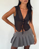 Image de Kayve Tie Front Top in Chiffon Black