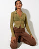 Image de la chemise Kelly en maille Olive
