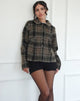 Image de Kisaki Swing Coat in Check Yellow