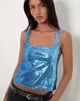 Image de Kosile Cami Top in Sequin Blue