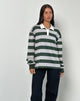 Image de Kumara Rugby Shirt en vert, kaki et blanc