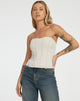 image de Kyana Corset en Ecru Brown Stitch