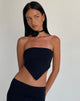 Image de Ladshe Top bandeau en lycra noir