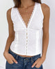 Image de Lasily Top corset sans manches en blanc