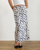 Image de la jupe Latika en Grunge Floral Flock Cream