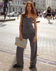 Image de MOTEL X JACQUIE Lavan Corset Top in Charcoal
