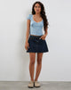 Image de Laz Top en Ditsy Rose Blue