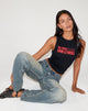 Image de Leen Tank Top en noir avec Bad Choices, Good Stories Graphic