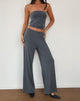 Image de Baku Wide Leg Trouser in Dark Grey