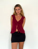 Image de Leviosa Butterfly Top in Deep Burgundy