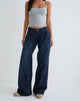 Image de Jeans Roomy à taille basse en Smokey Blue